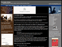 Tablet Screenshot of everydaygiving.com